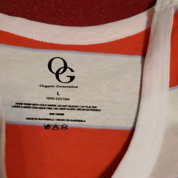 NWT OG Striped Tank Top size Large - Picture 2 of 4